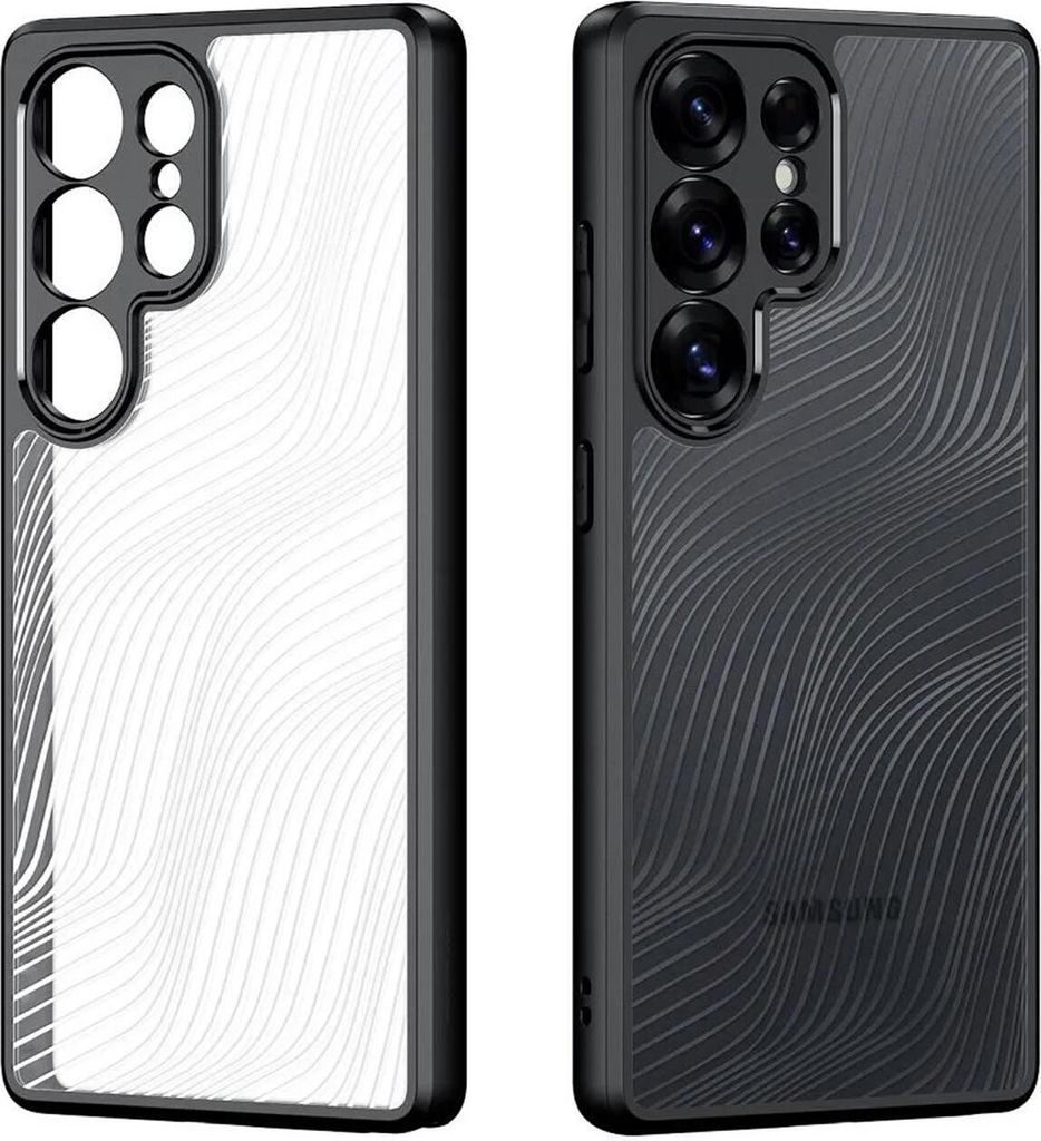 Dux Ducis Aimo Schutzhülle für Samsung Galaxy S25 Ultra Silikon Case Kunststoff Cover Bumper TPU Hülle in Schwarz / Transparent