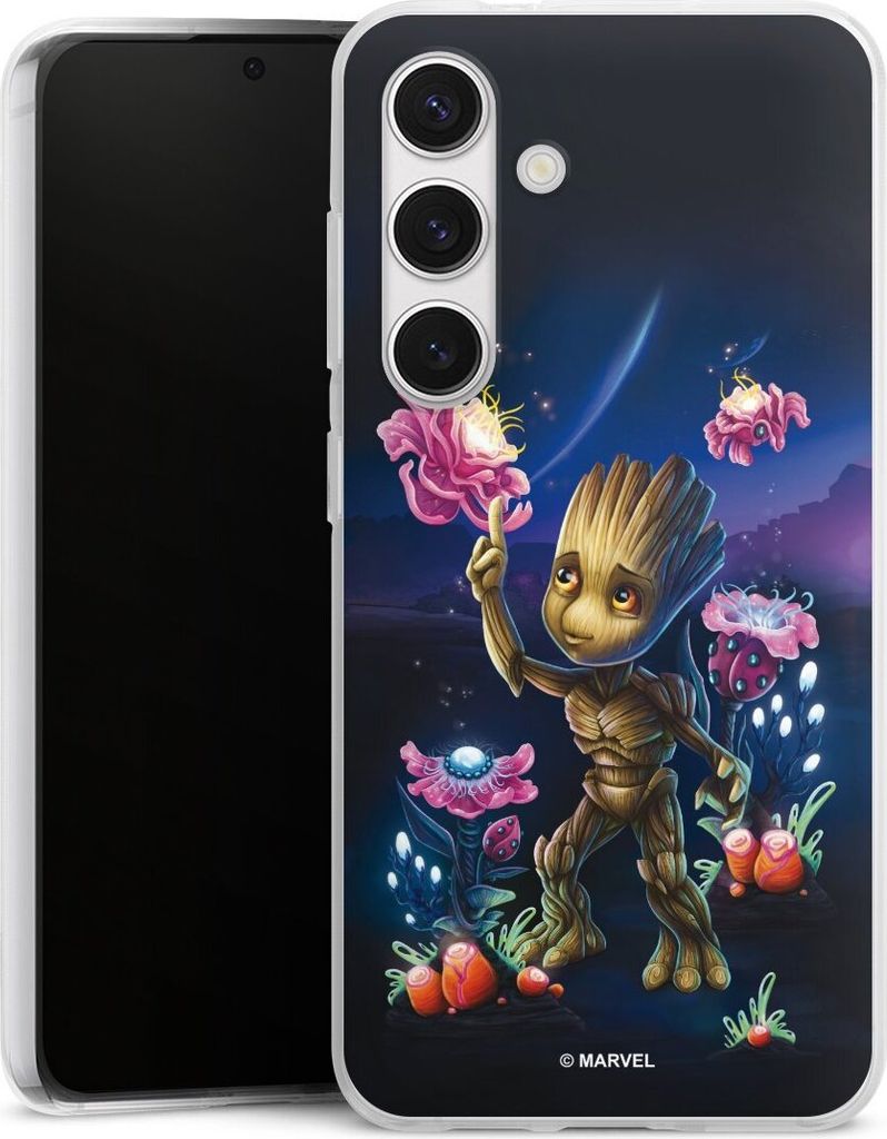 DeinDesign Handyhülle für Samsung Galaxy S24 Silikon Hülle Case Smartphone Schutzhülle Marvel Guardians Of The Galaxy Baby Groot