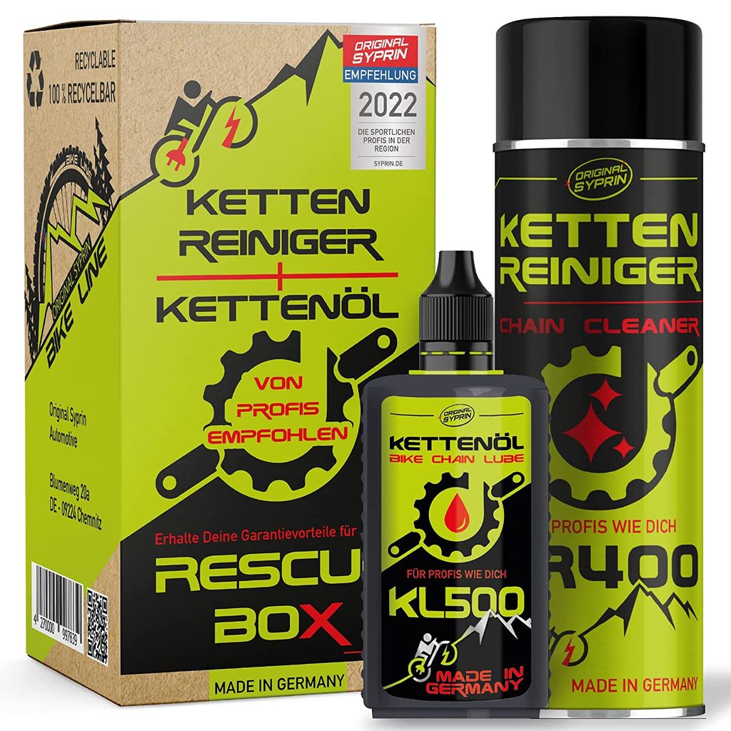 Original Syprin Fahrrad Kettenöl+Fahrrad Kettenreiniger - Produktbild 