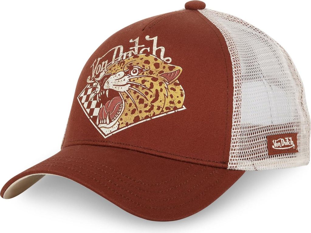 Von Dutch Originals Trucker Cap - CHEETAH Brown