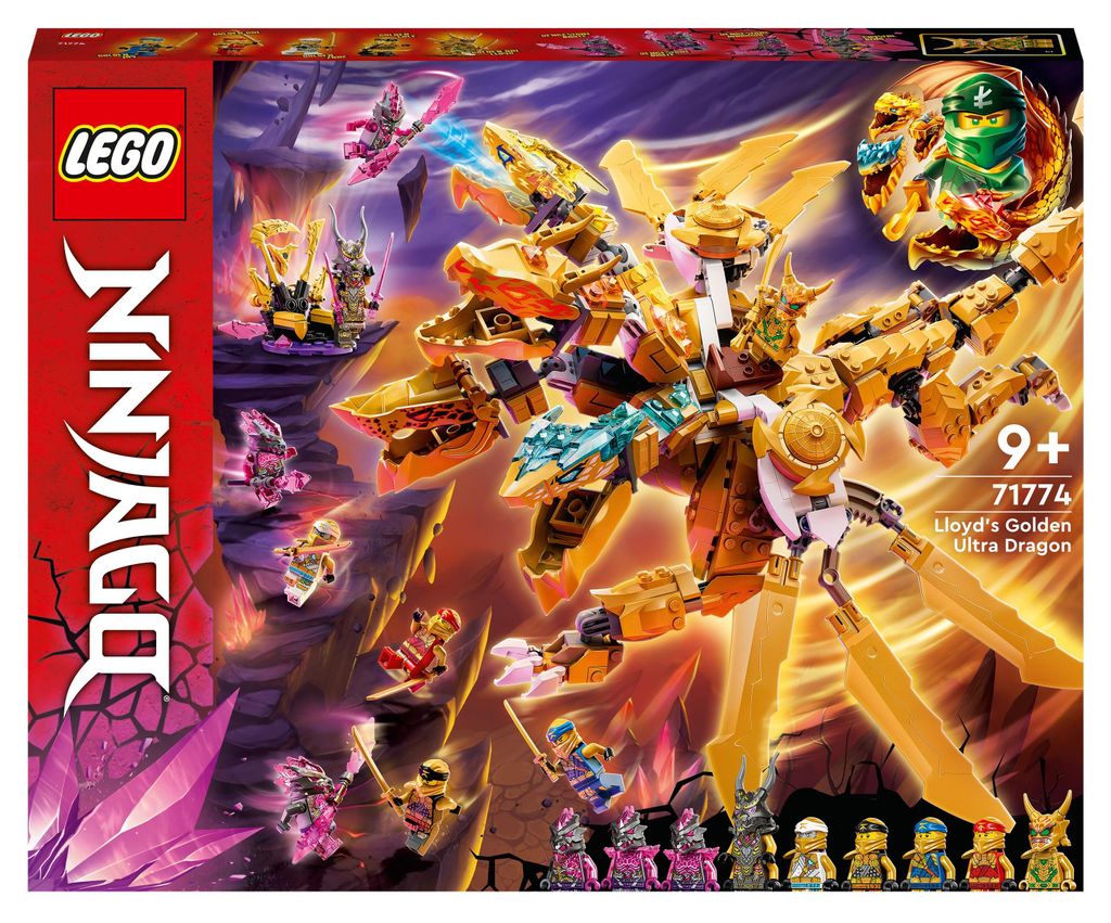 LEGO 71774 NINJAGO Lloyds Ultragolddrache, Set mit Produktbild 