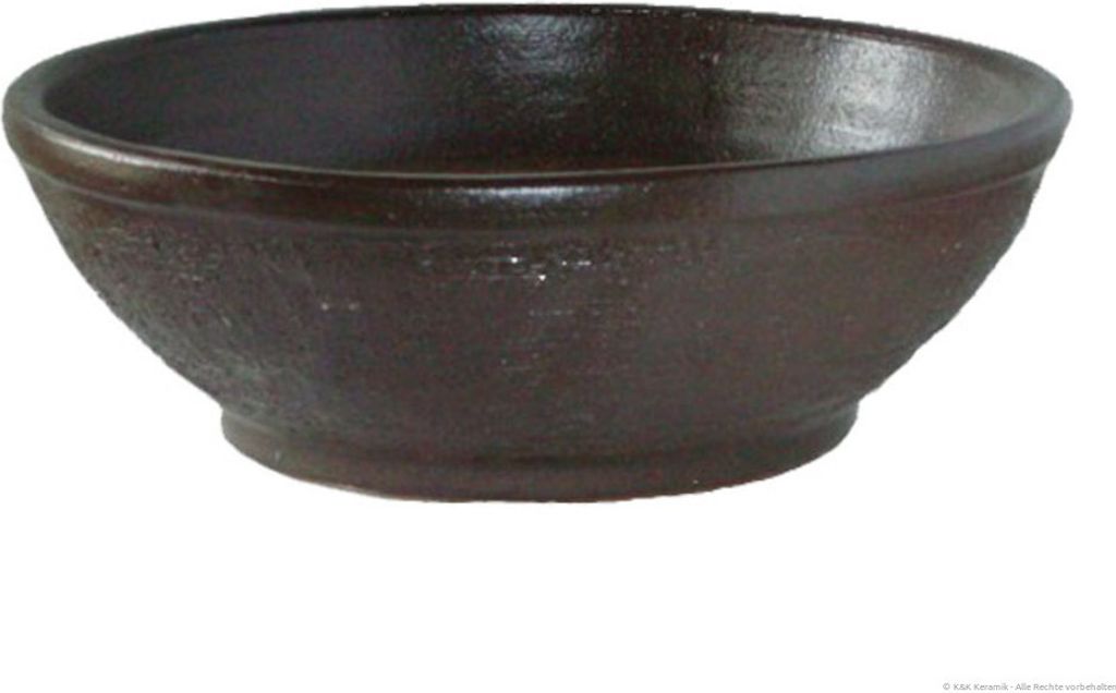 KERAZO Keramik XL Bonsaischale Pflanzschale 58x20 cm frostfest, robust, dickwandig, standfest, Farbe: Braun