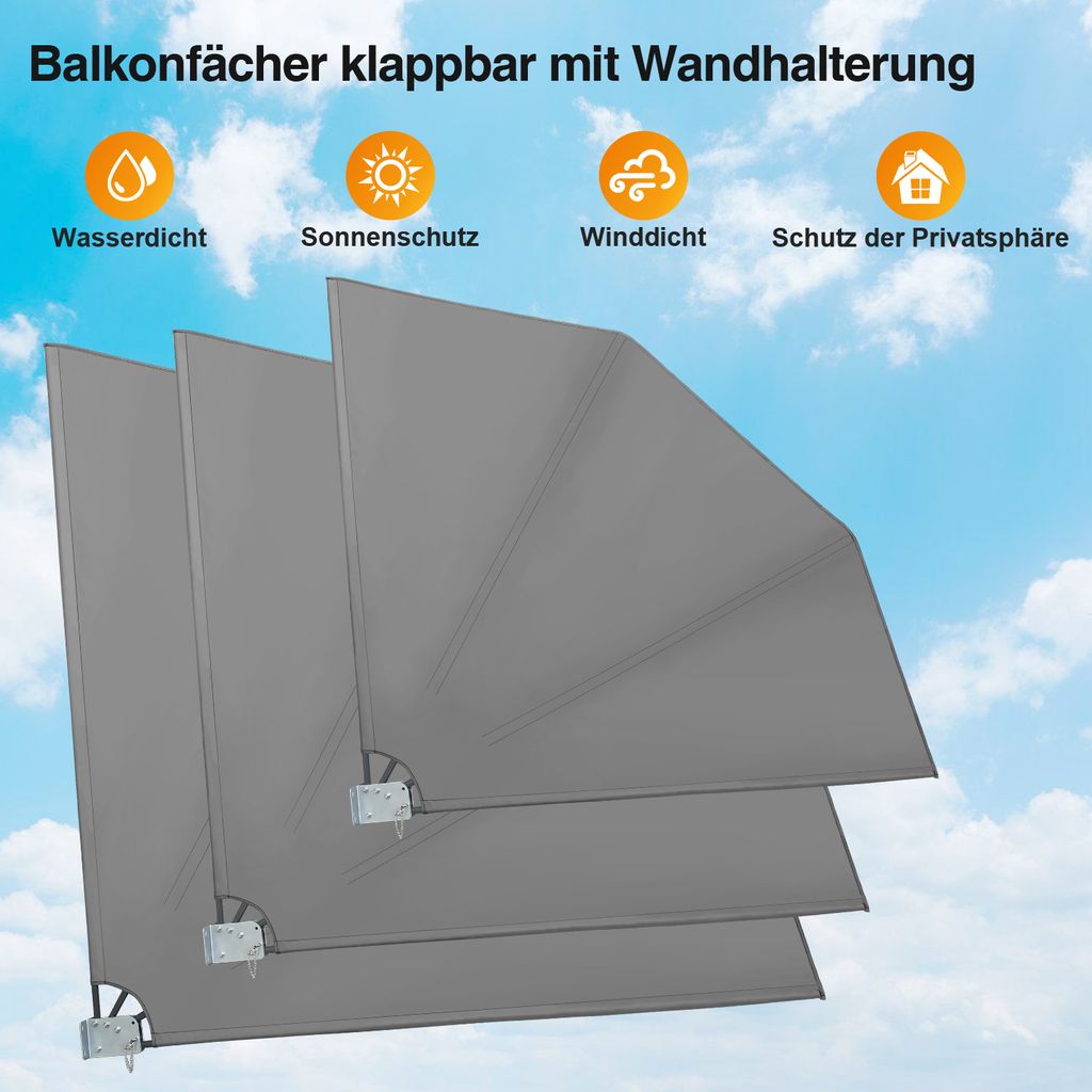 SWANEW Balkonfächer Balkonsichtschutz Kaufland.de