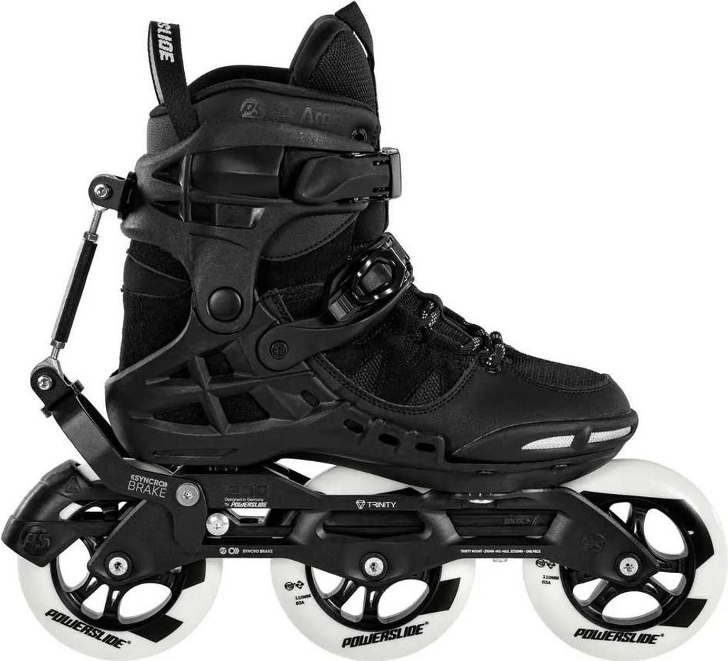 Powerslide Phuzion Argon Syncro 110 Inline-skates Schwarz EU 40 Herren,Damen Schwarz EU 40
