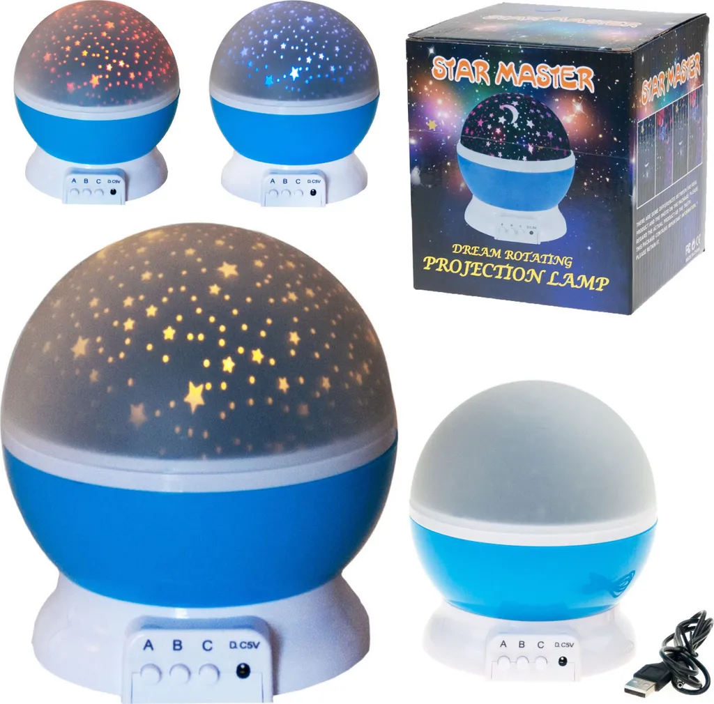 Projecteur de Ciel Étoilé Bleu Rotation 360 - Sky Star LED Nocturne