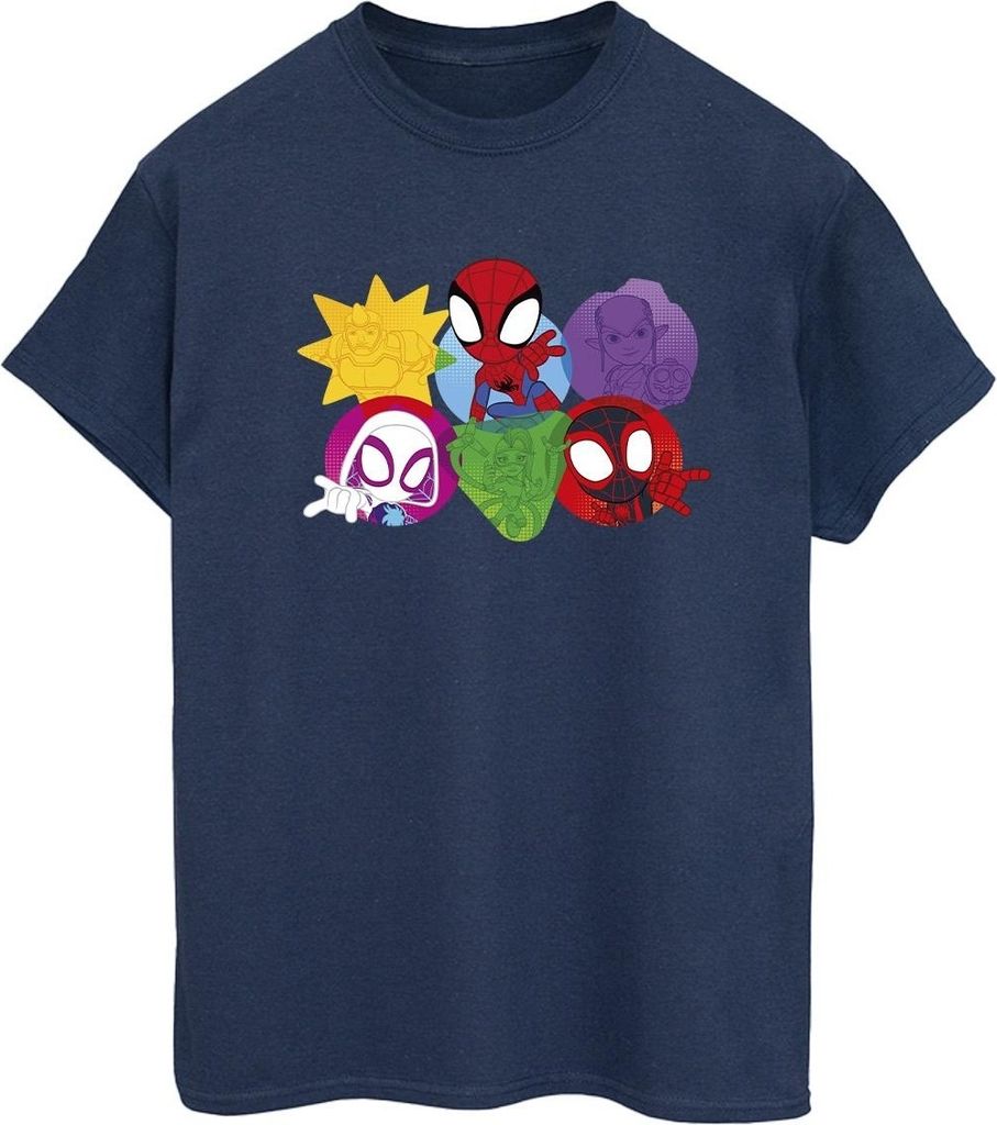 Marvel - "Spidey And His Amazing Friends" T-Shirt für Damen BI43984 (4XL) (Marineblau)