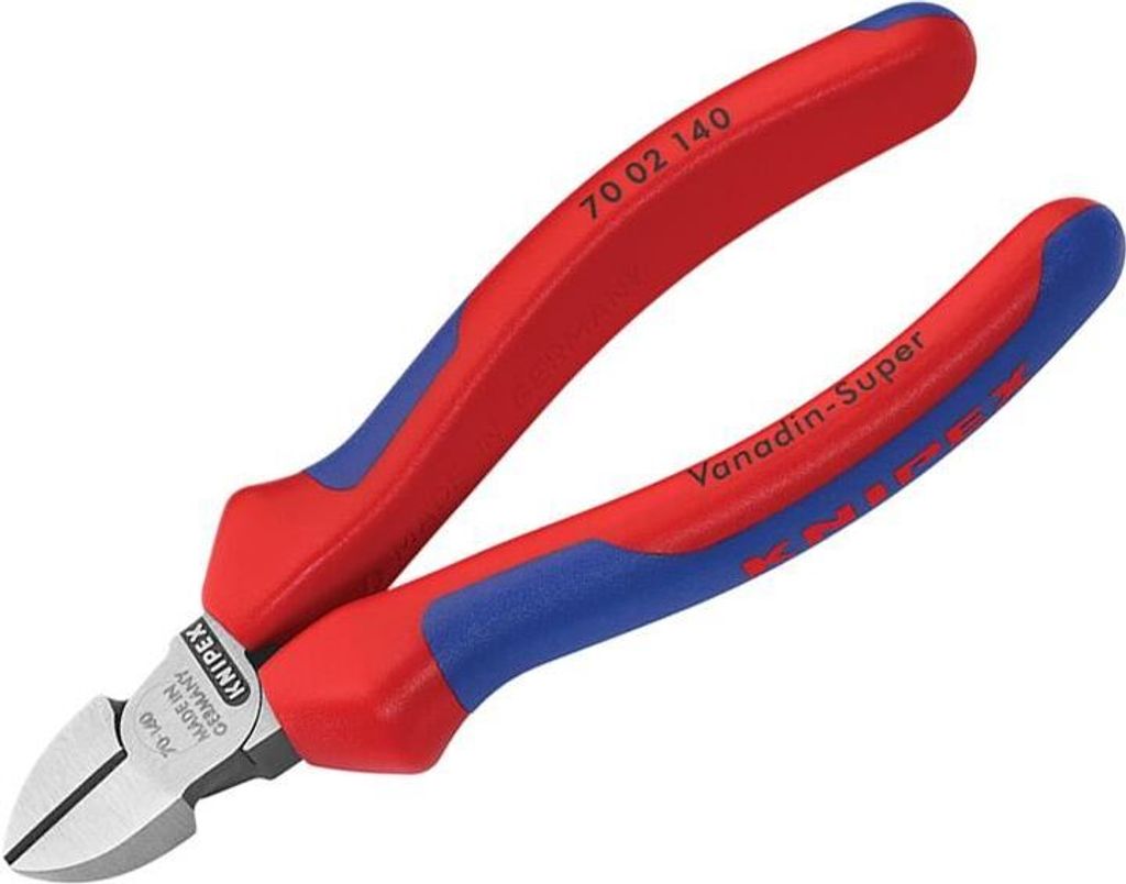 Pince coupante diagonale 140 mm poignées bi-matière Image du produit 