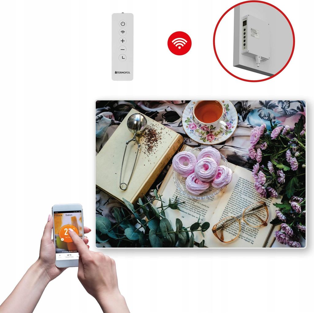 Termofol TF-SWT Infrarot Wandheizung - Wandheizung Elektrisch - Dessert - 500W - 60x85 cm