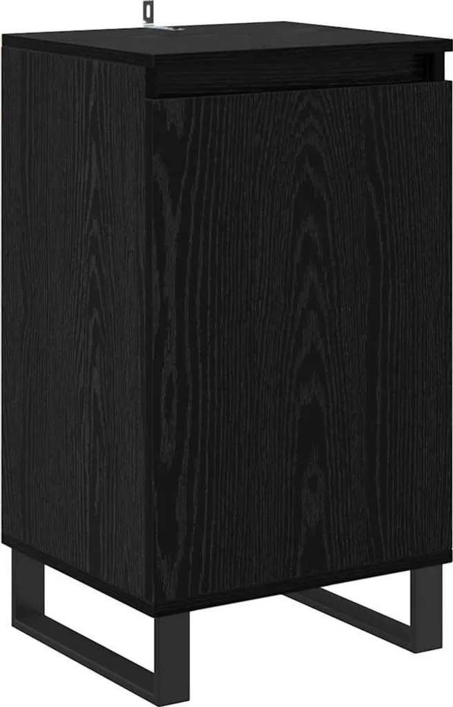SYFAX™ Credenza Rovere Nero 40 x 35 x 70 cm Legno multistrato