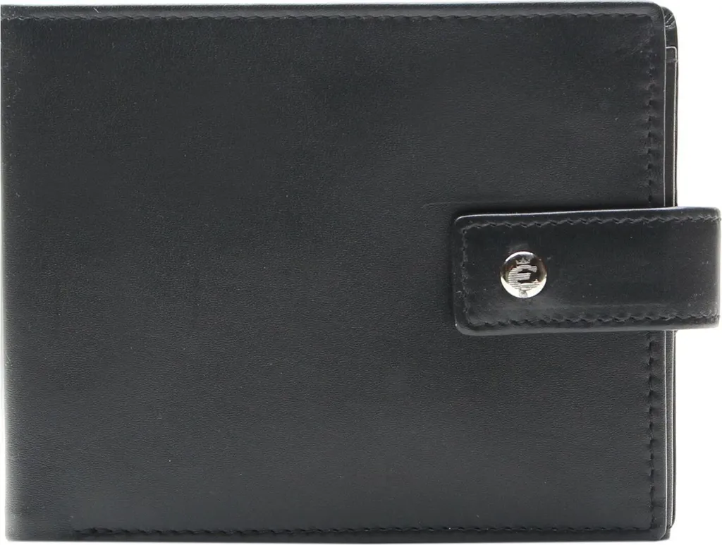 Esquire Cuir Porte-monnaie Rome Scheintasche Black - Portefeuille Noir