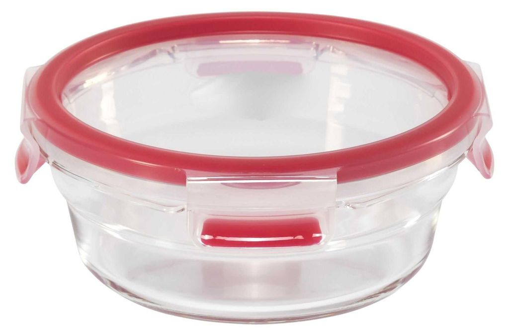 Emsa Clip&Close Glass Vorratsdose 600 ml Glas Rot Produktbild 