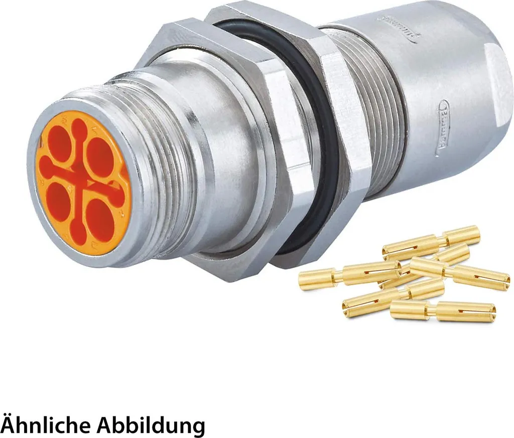 Raccord M16 Hummel pour Passage de Paroi avec Contacts 6 Pôles + PE