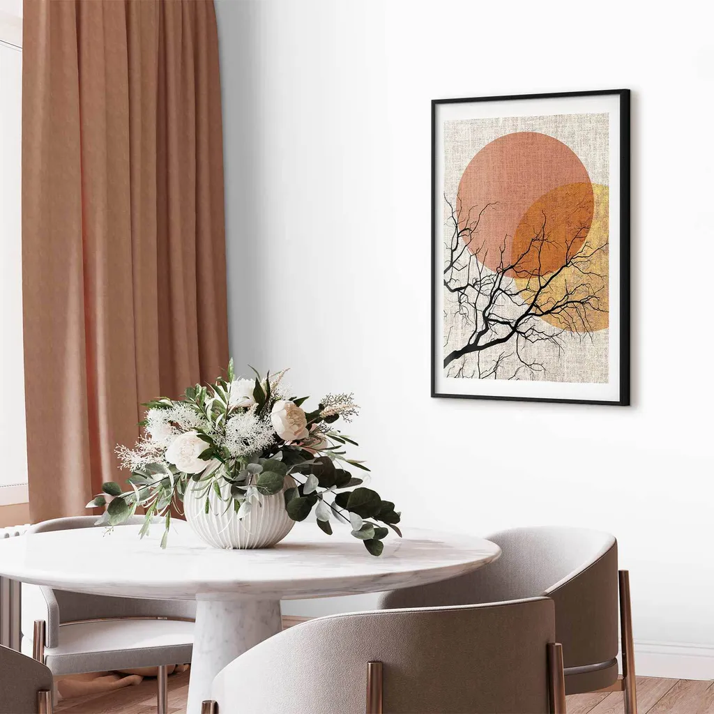 Offerta Poster Doppia Luna 40x60 cm con Cornice Nera - Pronto da Appendere - 2
