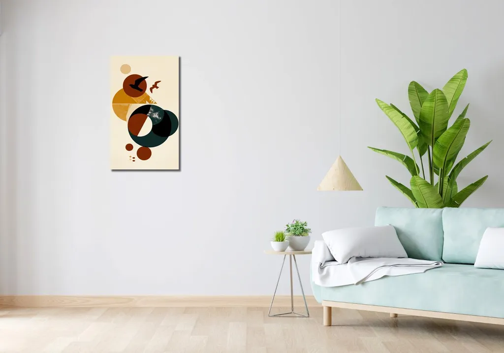 Tableau Image 40 x 70 cm Migrations cosmiques - Décoration murale chic