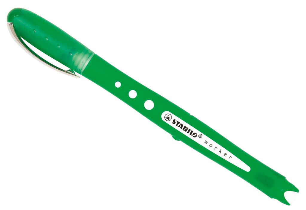 STABILO Tintenroller worker+ colorful grün – 10er Immagine del prodotto 