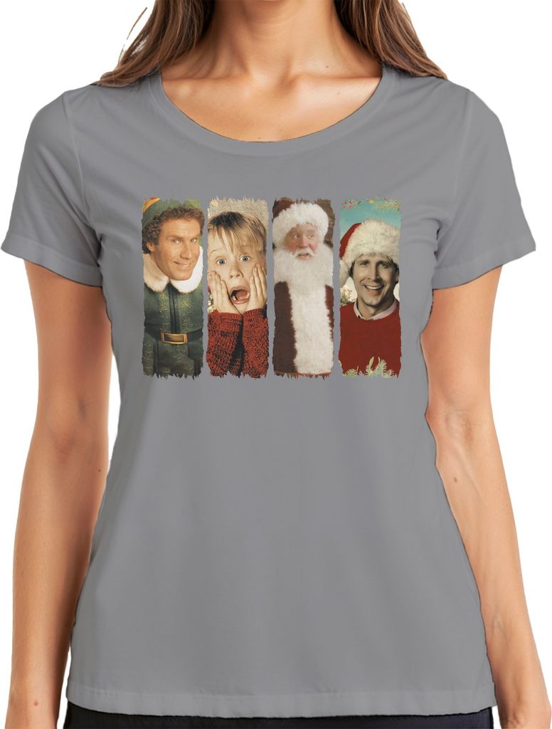 Weihnachtsfilme Vintage Retro Boys of Winter - Weihnachten Xmas Damen T-Shirt, Grau, XXL