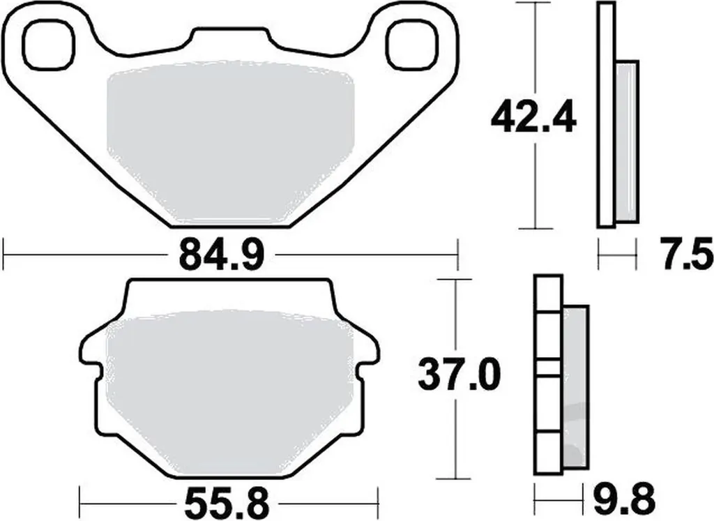 Plaquettes de frein avant Kawasaki BJ 250 C Estrella 1996-1999 Pamoto