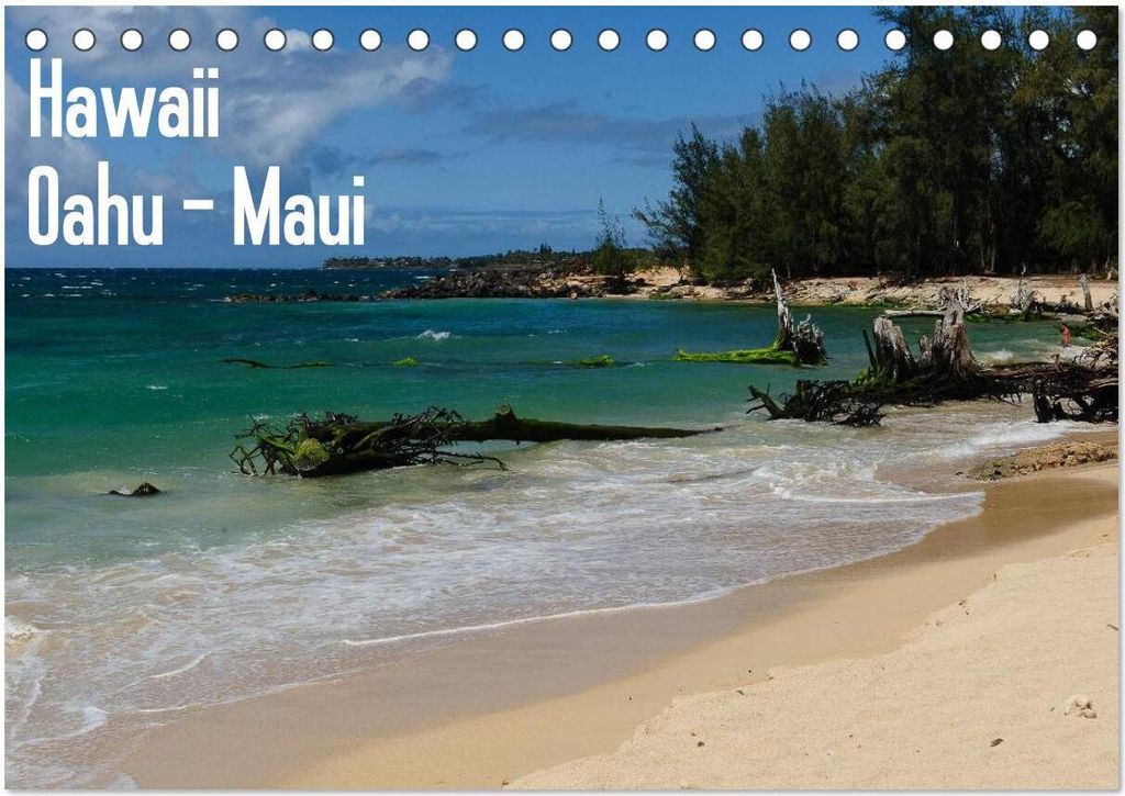 Hawaii - Oahu - Maui (Tischkalender 2026 DIN A5 quer), CALVENDO Monatskalender