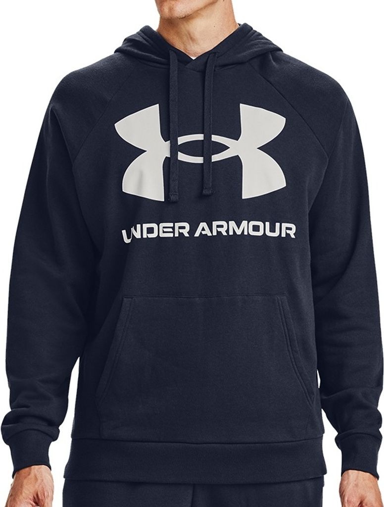Under Armour Rival Fleece Big Logo Hoodie Men dark blue 1357093-410 - XL