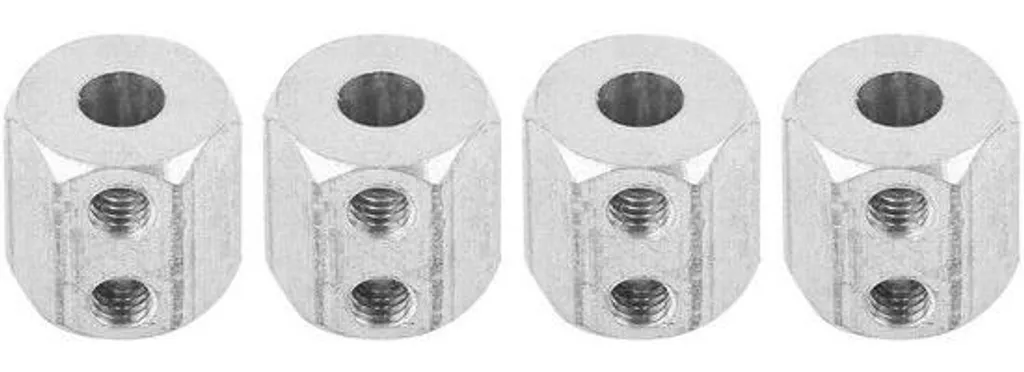 Évitez le jeu de roue : hexagones métal pour voiture RC 1/10 durables
