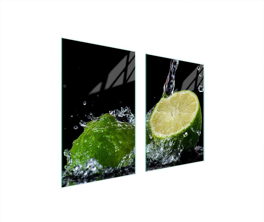 Glasschutzplatte Für Küche 65X52 Zitrone