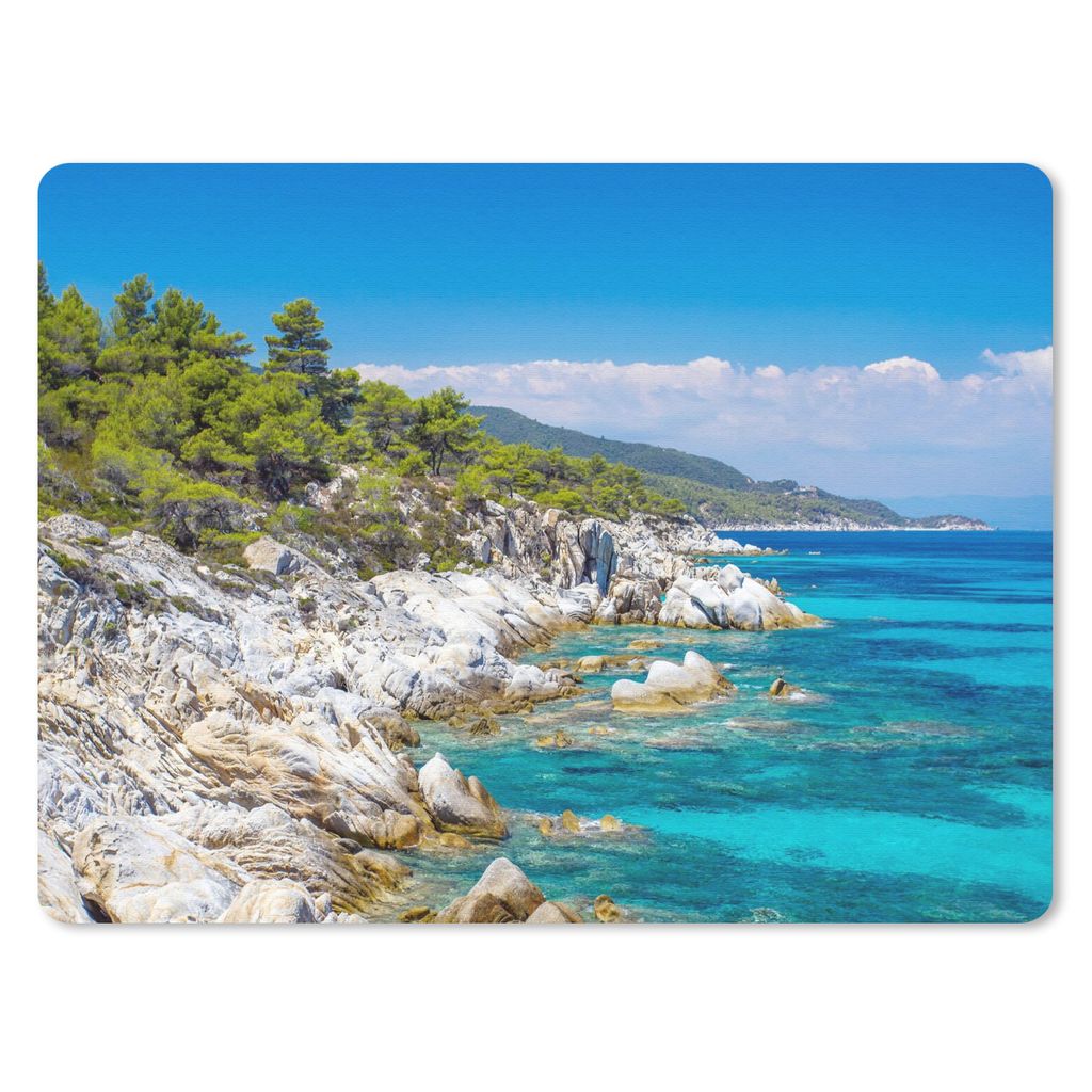 MuchoWow Mauspad Mousepad Meer - Sommer - Tropisch 40x30 cm - Mousepads - Maus Mat - Pad - Mausunterlage - Anti Rutsch