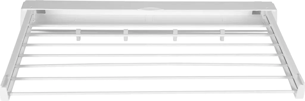 Étendoir à linge mural accordéon blanc 7 tiges pour séchage intérieur