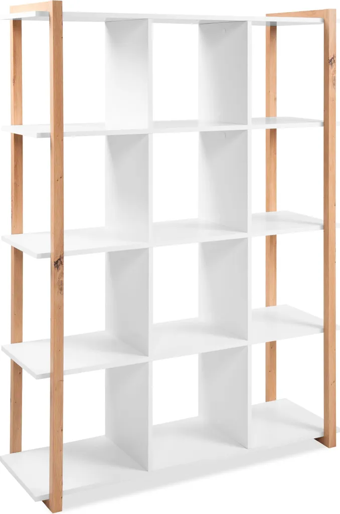 Grande Bibliothèque Industrielle DENVER 12 Cases : Gain de Place 145 cm