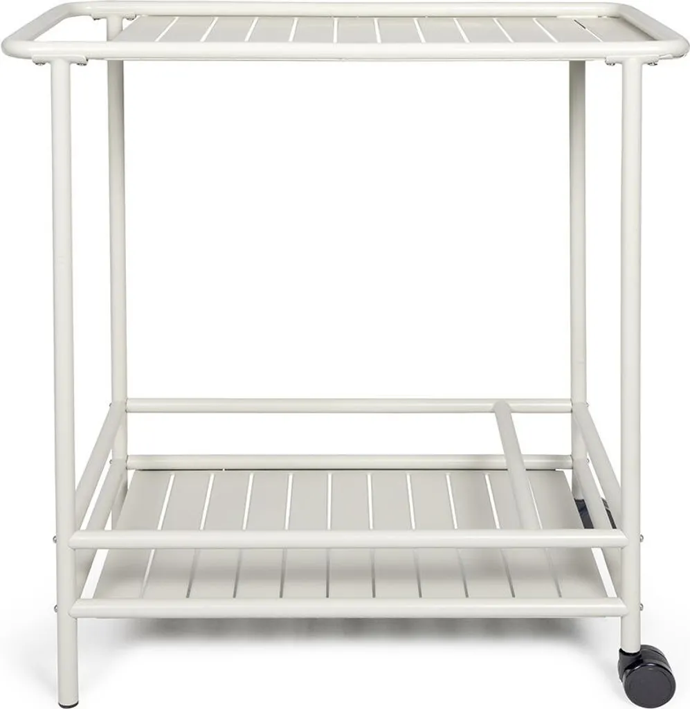 Desserte de jardin Livoo GS163C blanc 61 x 42cm pour barbecue et plancha
