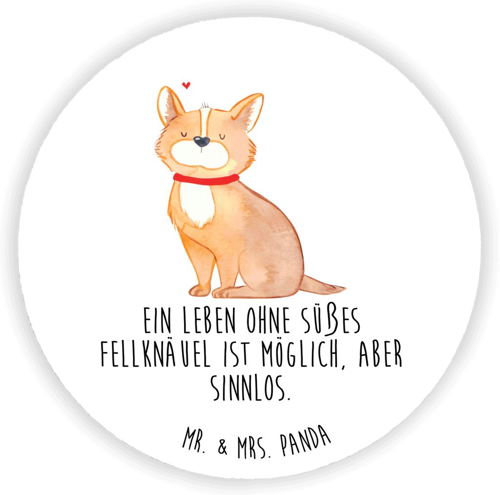 Mr. & Mrs. Panda magnet Hund Glück - Weiß - Geschenk, Sprüche, für fotos, Spruch, Corgie, pinnwand, Kühlschrankmagnet, Herz, kühlschrank, zet...