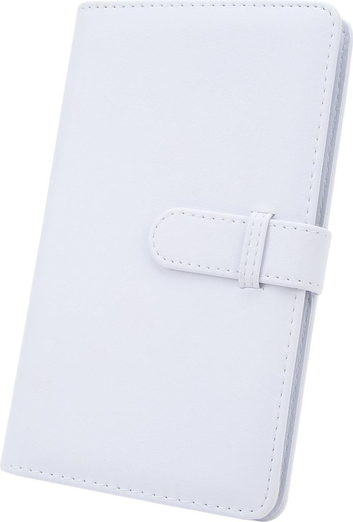 3 Zoll 108 Taschen Fotoalbum Kunstleder Mini für Kinokarten Visitenkarten Jasmine White