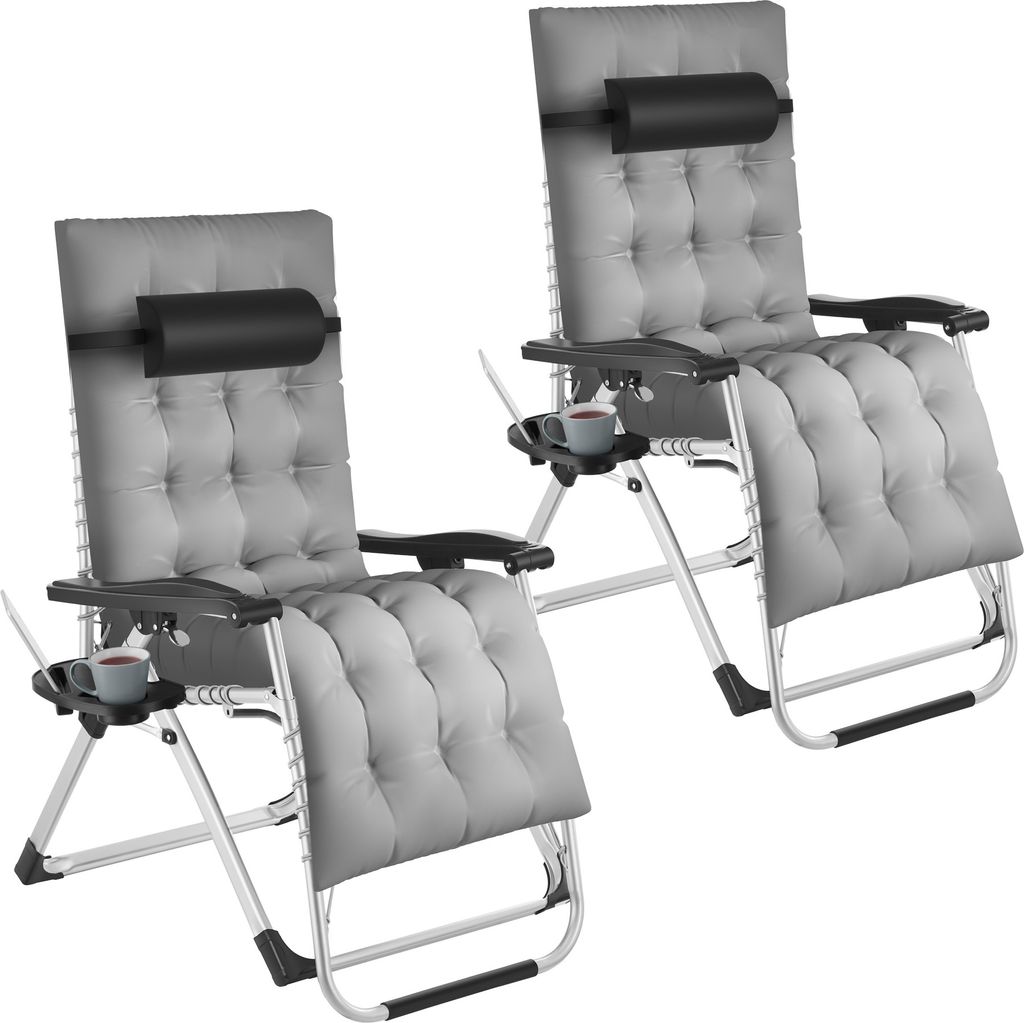 tectake® Cloud skládací lehátko 84 x 168 x 82,5 cm, s Obrázek produktu 
