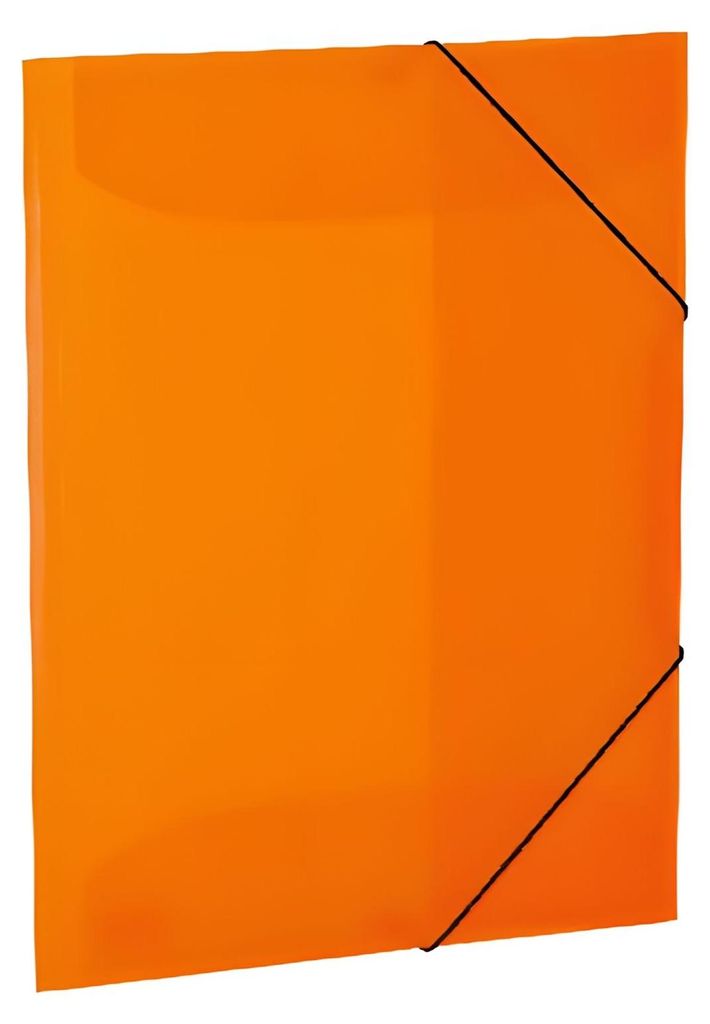 HERMA 19697, Konventioneller Dateiordner, A3, Polypropylen (PP), Orange, Porträt, Gummiband