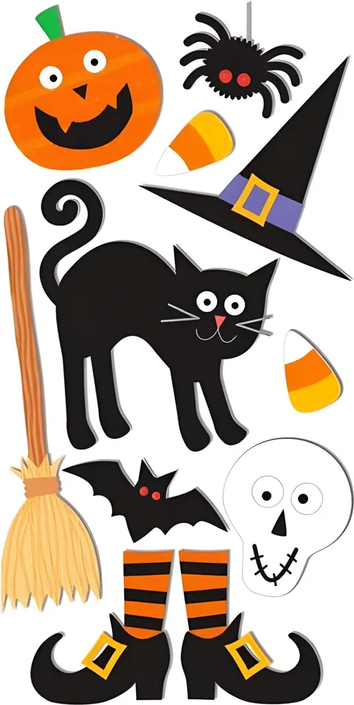 Stickers Halloween Heyda Stick-On's pour Scrapbooking et Décoration