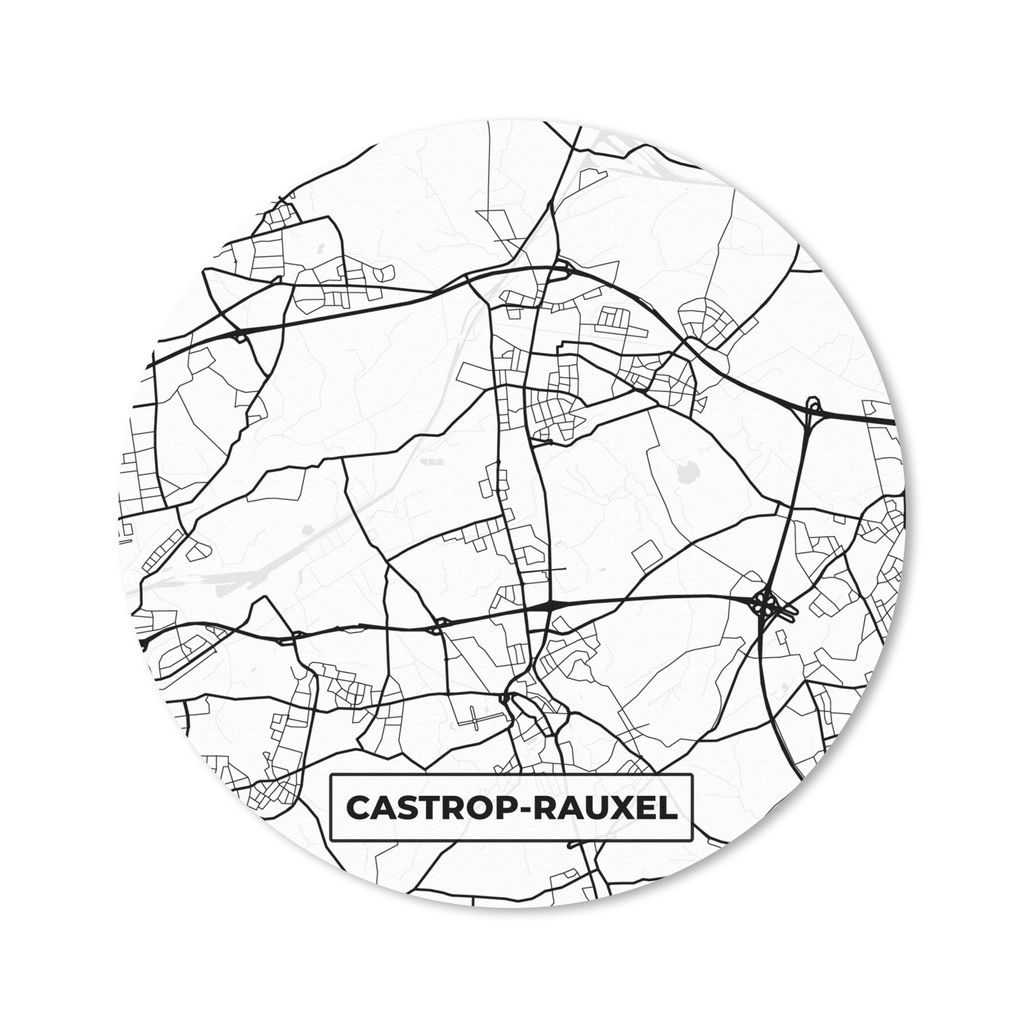 MuchoWow Mauspad Mousepad Stadtplan - Castrop-Rauxel - Stadtplan 20x20 cm - Mousepads - Maus Mat - Pad - Mausunterlage - Schreibtischmatte
