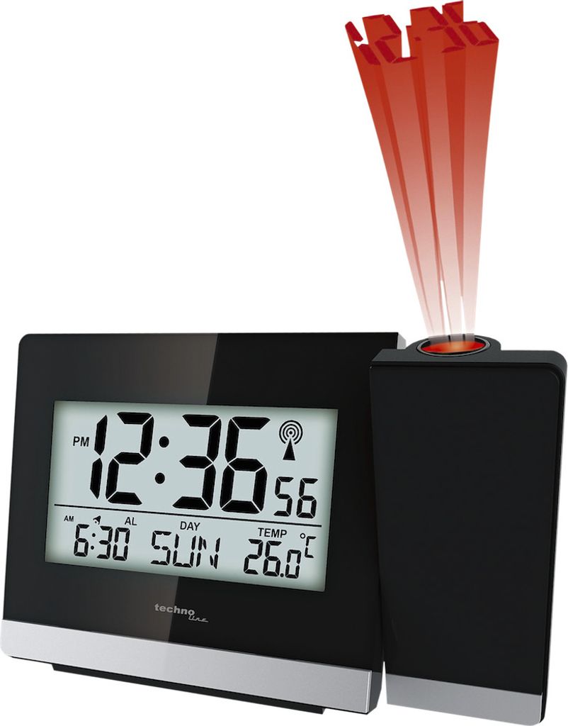 Technoline Projektions-Funkwecker WT 536 schwarz Produktbild 2