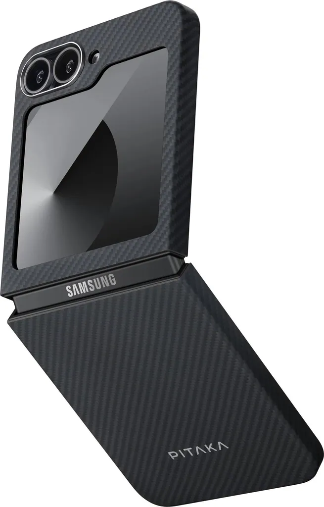 Coque Z Flip 6 Pitaka Ultra-Légère en Fibre d'Aramide Sensation Douce