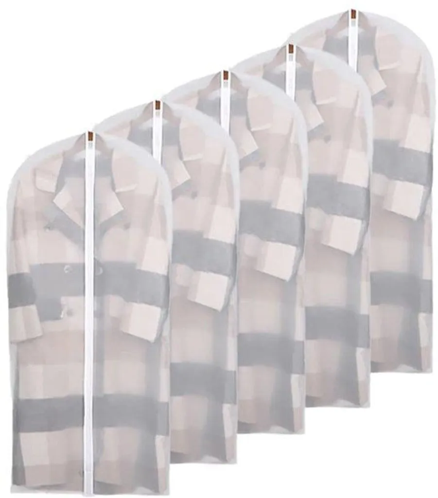 Housse de vêtement transparente en PEVA 60x120 cm lot de 5 imperméable