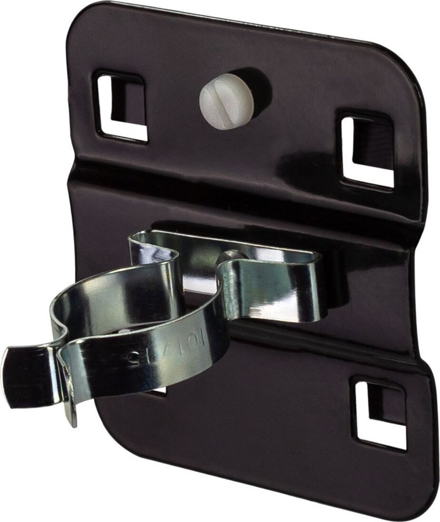 Werkzeugklemme einfach für Lochplatte | Ø25mm | Tiefschwarz