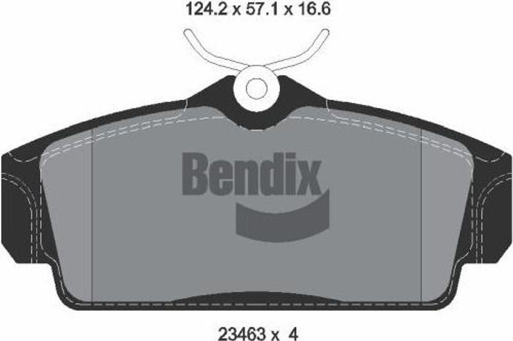 BENDIX Braking BPD1986 Bremsbelagsatz, Scheibenbremse OE 410602F028 kompatibel mit Almera, Primera