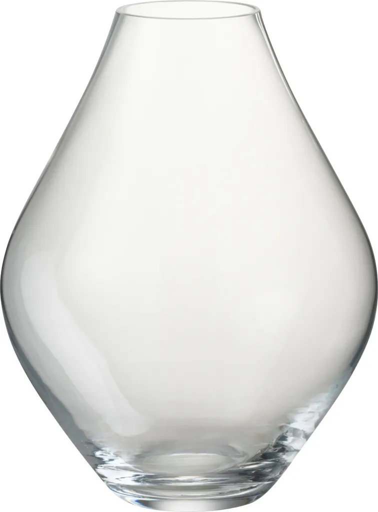 Grand Vase en Verre Transparent Abby J-Line - Décoration Sol et Table