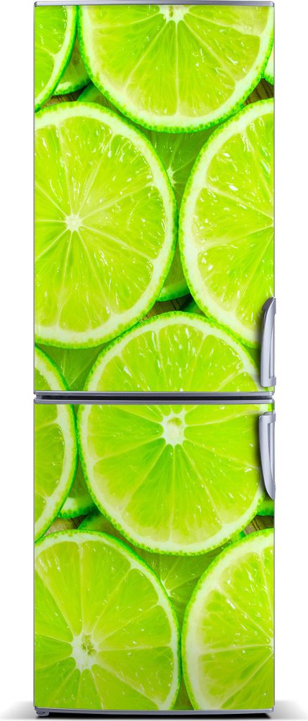 Tulup Kühlschrankdekoration - Magnetmatte - 60 cm x 180 cm - Magnet auf dem Kühlschrank - Limette
