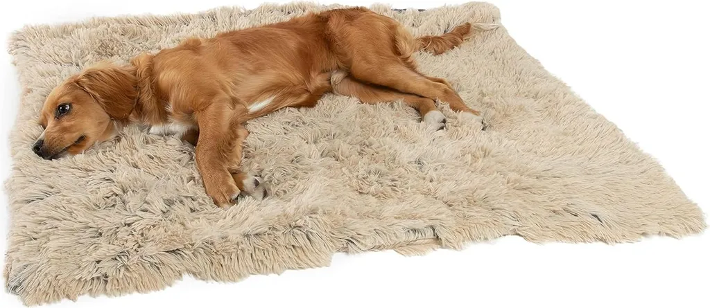 Best Friends Sheri Shag Coperta Pelosa Cani Gatti Taupe S 76x102