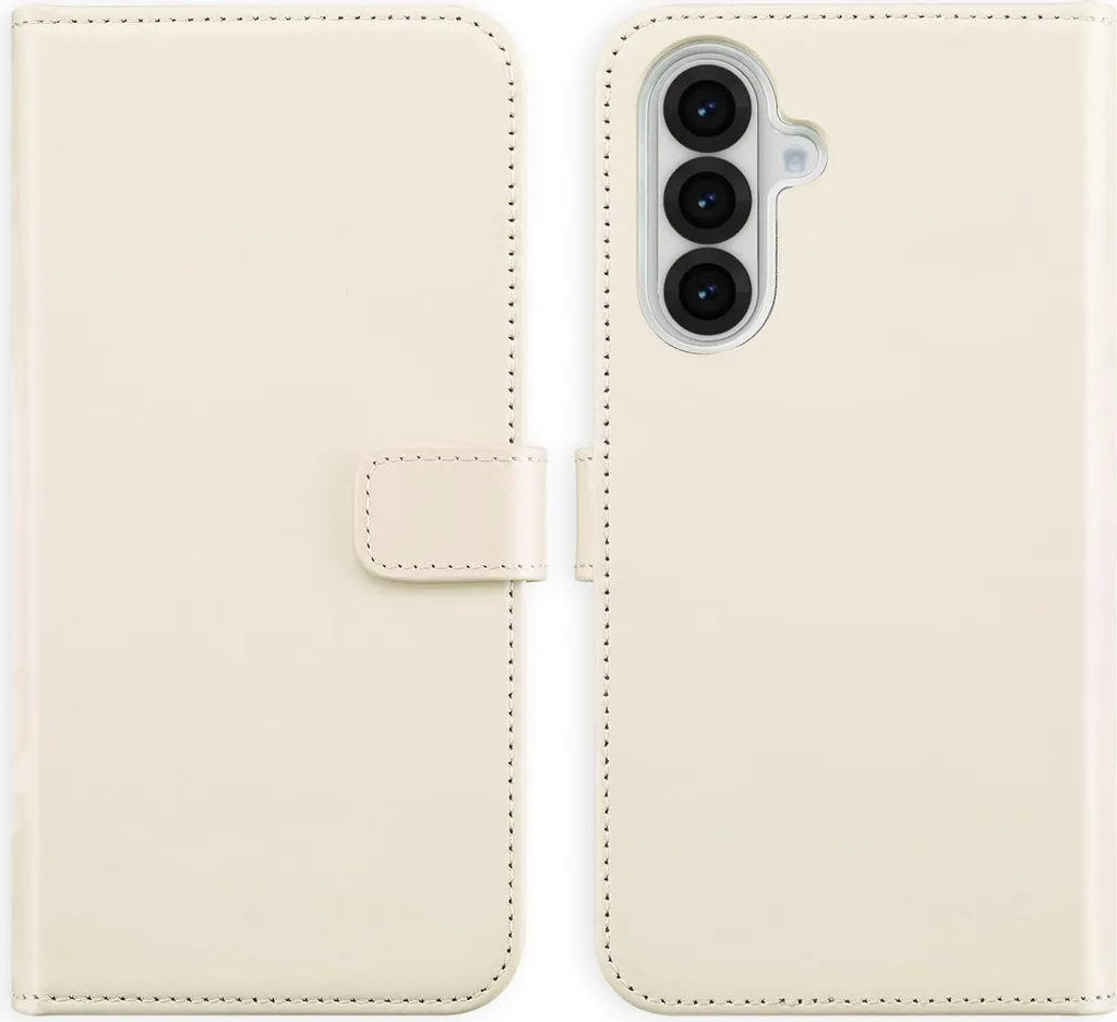 Custodia Selencia Vera Pelle Samsung Galaxy A36 / A56 Greige | Elegante
