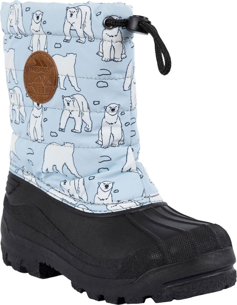 Trespass - Kinder Schneestiefel "Remy" TP5889 (34 EU) (Blau/Weiß/Schwarz)
