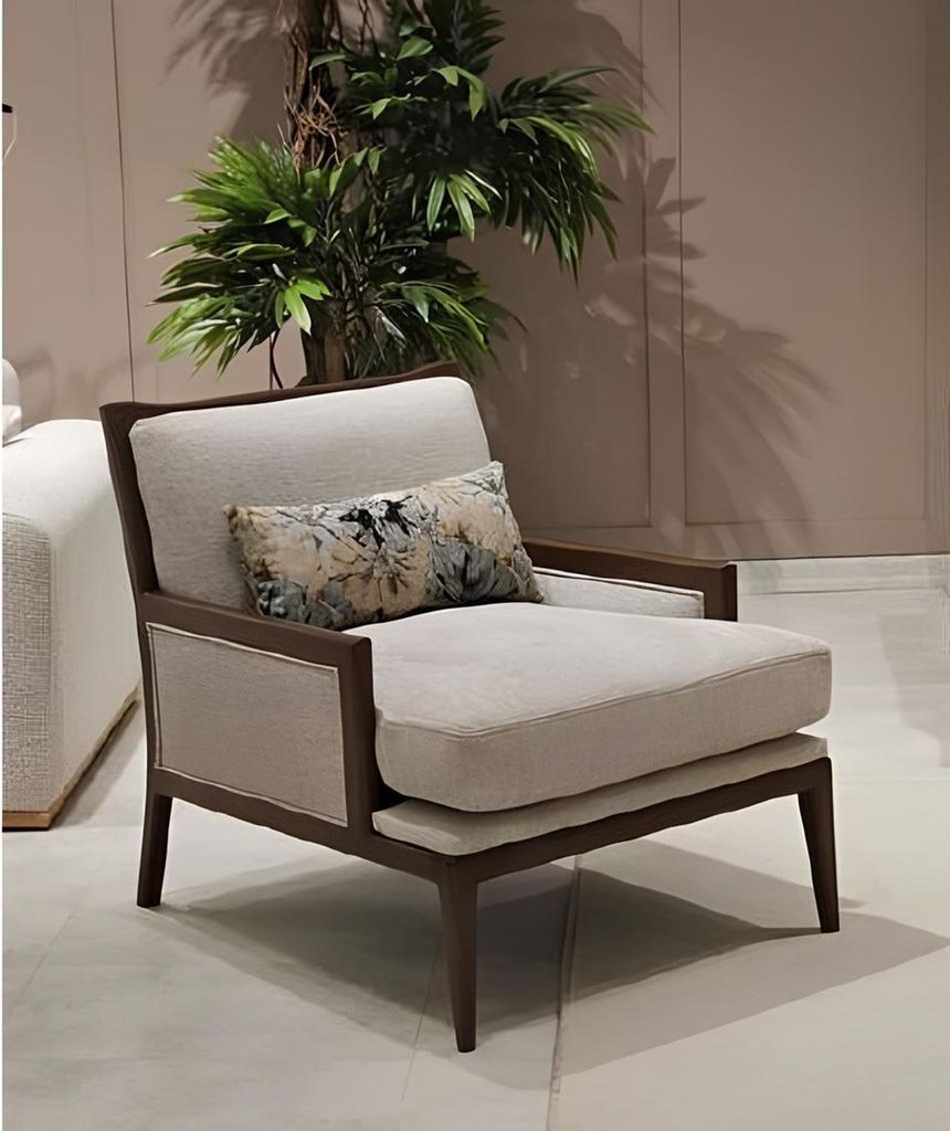 Zeitloser Grau Sessel in hochwertiger Optik