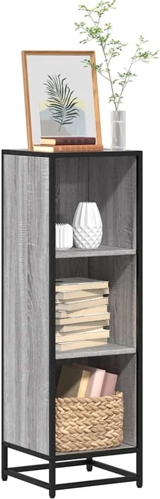 Maison Exclusive - Bücherregal Grau Sonoma 33,5x33x107,5 cm Holzwerkstoff
