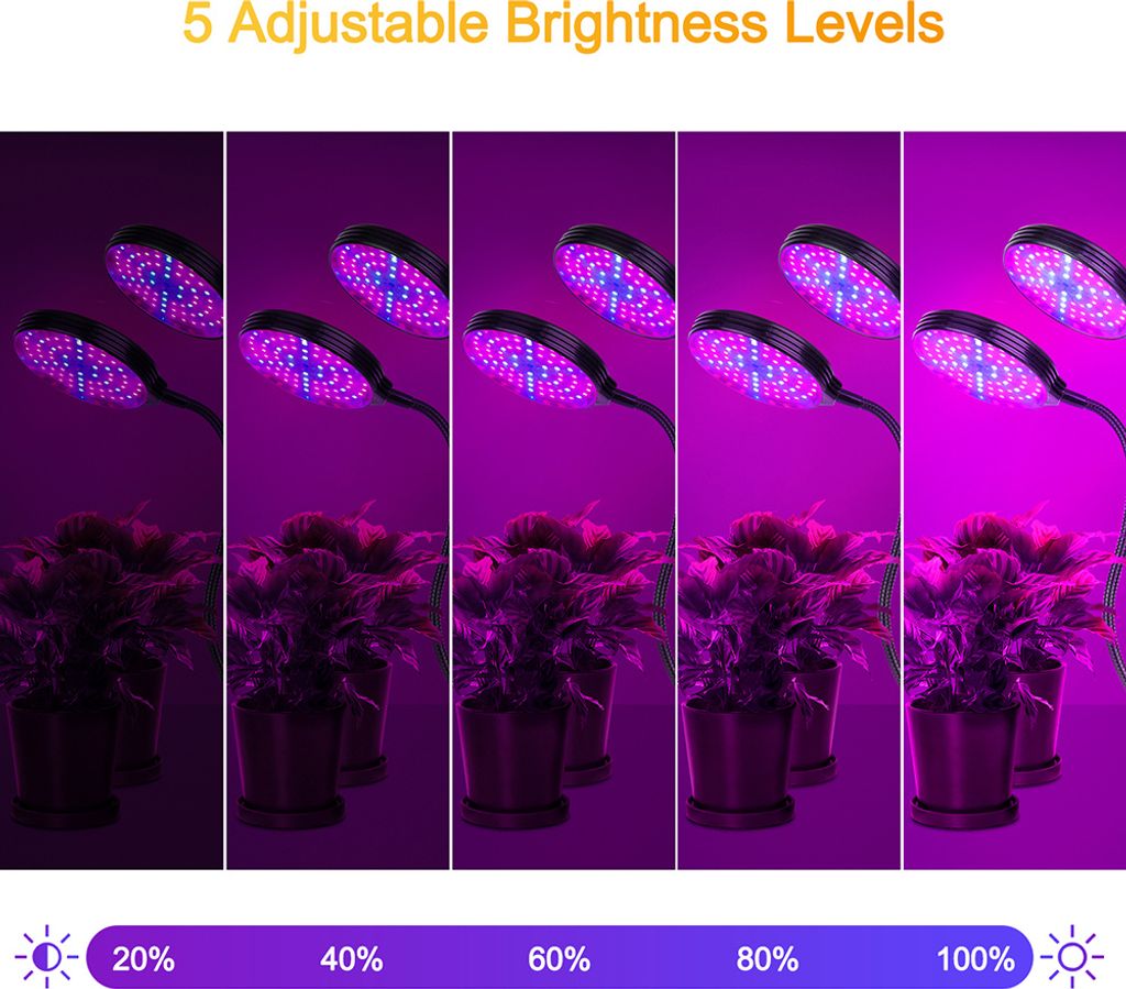 15W LED Pflanzenlampe Pflanzenlicht Full Spectrum Produktbild 3