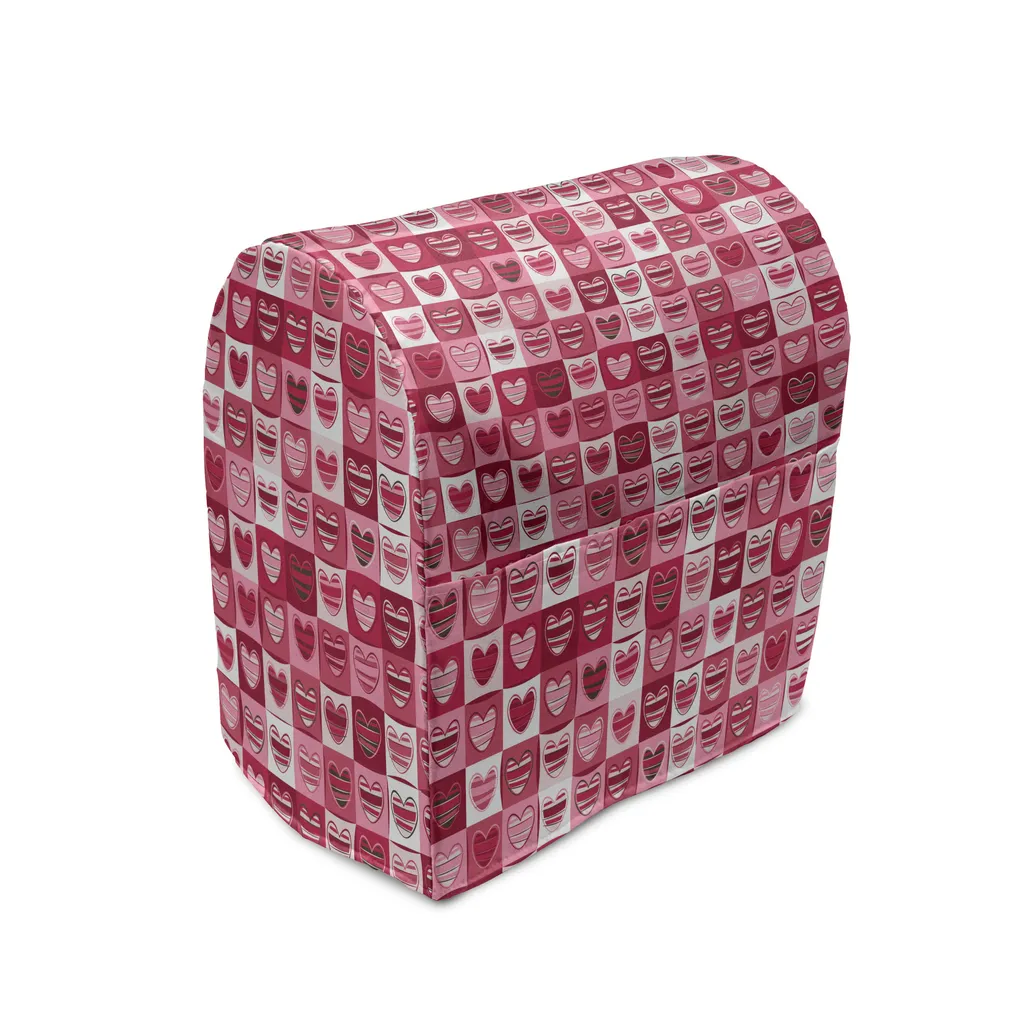 Housse pour mixeur ABAKUHAUS Vintage Geometric avec poches 36 x 39 x 24 cm