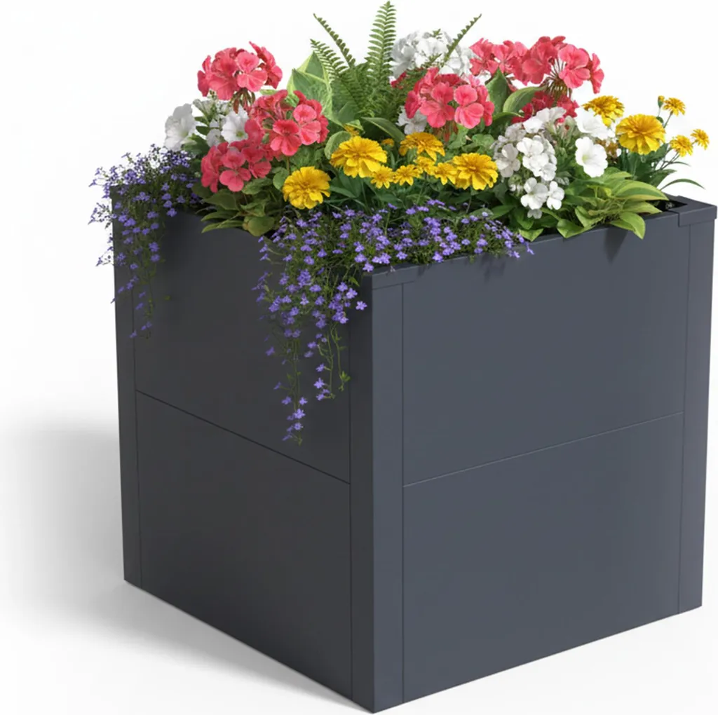 Carré potager surélevé en métal pour jardin et balcon - Bac de plantation